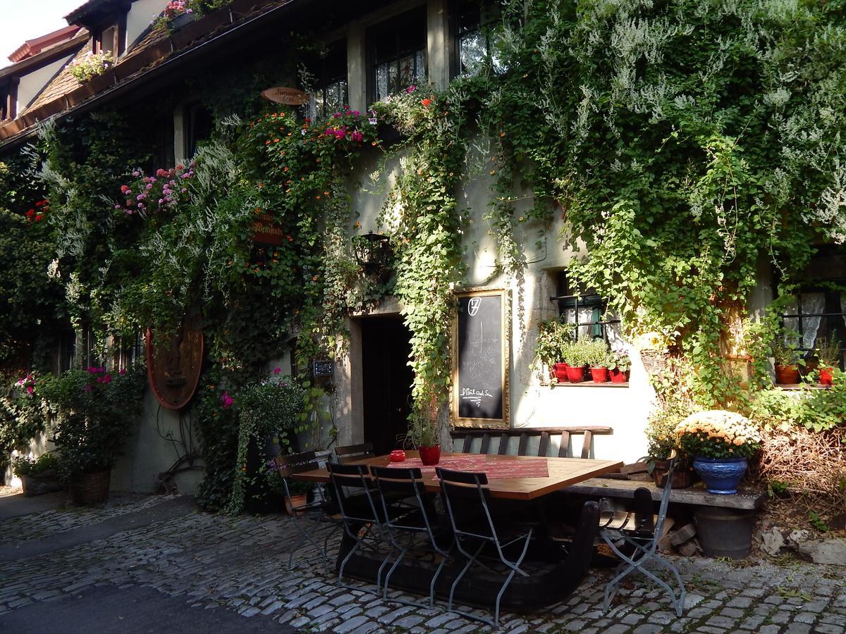 Altfraenkische Weinstube Otel Rothenburg ob der Tauber Dış mekan fotoğraf